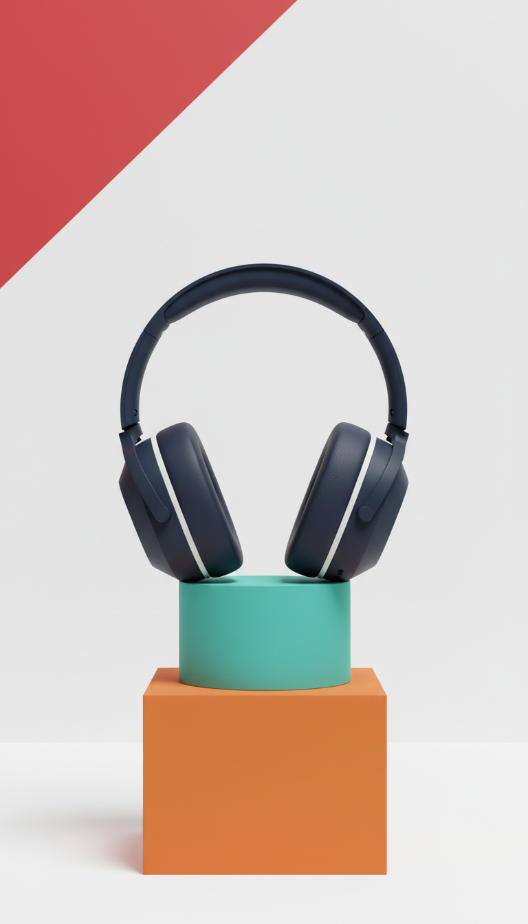 Over-ear headphones with active noise cancellation