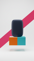 Wireless speaker with brushed metal finish