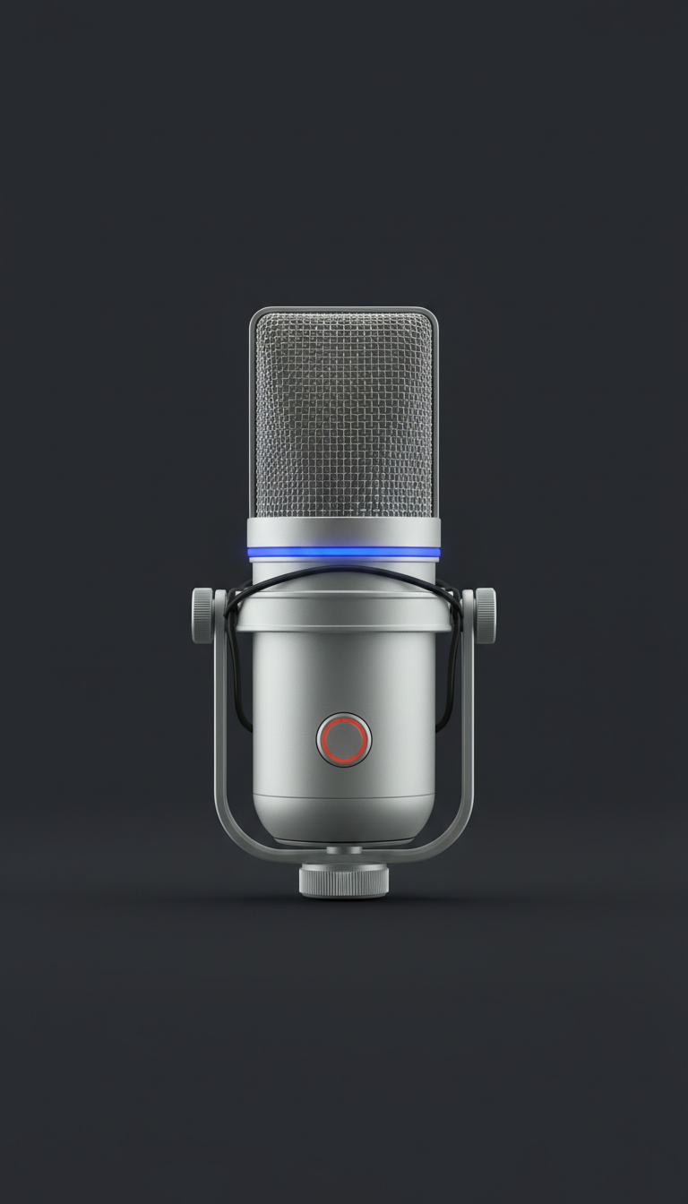 Studio Condenser Microphone Titanium Body