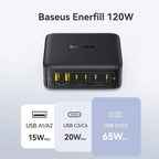 Baseus EnerFill FH21 Desktop Charging Station 4C+2U 120W US