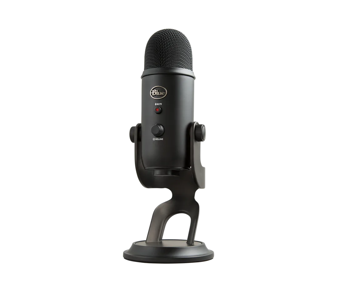 Blue yeti mic with Stand Black color