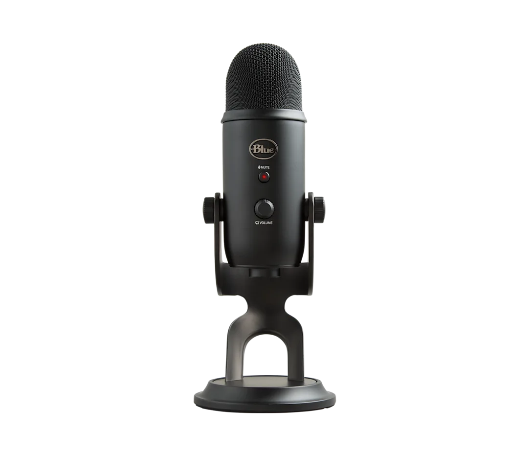Blue yeti mic with Stand Black color