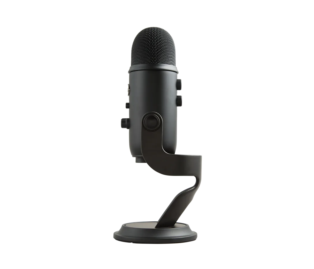 Blue yeti mic with Stand Black color